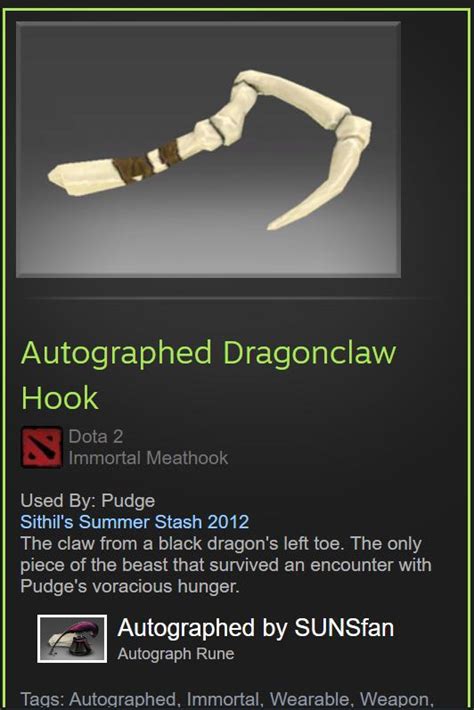 Buy Autographed Dragonclaw Hook $69.671.